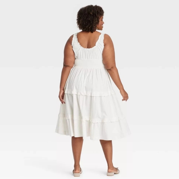 NWT Cream Corset A-line Midi Dress Size XXL - Picture 3 of 3